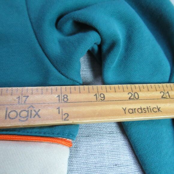 Skrued Sweatshirt Mens Small Teal Cream Music Punk Skater Hip Hop Emo Pullover - Picture 10 of 14